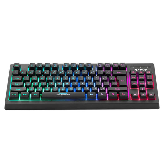 K607 80% TKL USB Backlit Multimedia Gaming Keyboard