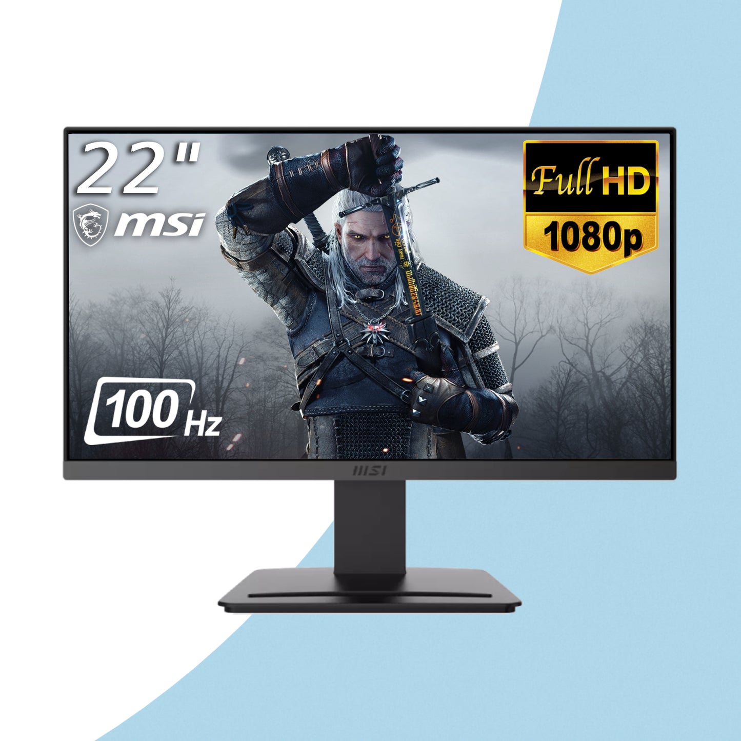 MSI PRO 22-Inch Full HD Gaming Monitor - 1920 x 1080 Resolution, 100 Hz