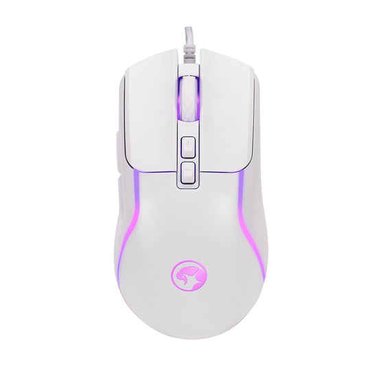 M292 Capo 20 USB RGB Programmable Gaming Mouse (White)